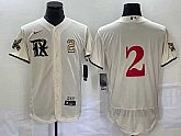 Men's Texas Rangers #2 Marcus Semien Number Cream 2023 City Connect Flex Base Stitched Jerseys,baseball caps,new era cap wholesale,wholesale hats
